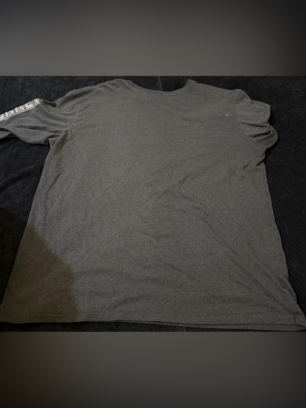 Gas Monkey Long Sleeve Crewneck Shirt - Gray with Yellow Logo - Picture 2 of 3